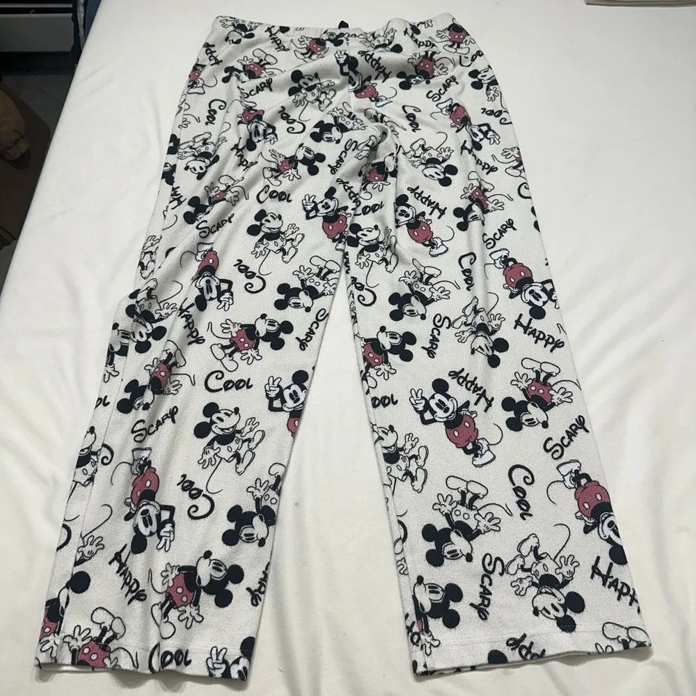 Disney Mickey‎ Mouse Pajama Pants Lounge Sleepwear Adult Large - Picture 4 of 9